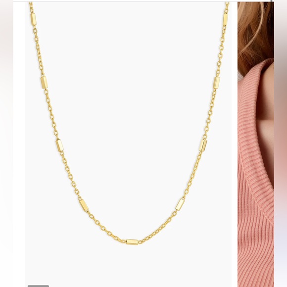 Gorjana Delicate Beaded Gold Necklace - Picture 2 of 13